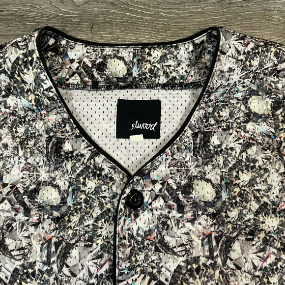 Elwood Diamond Print Jersey Size Large - Picture 2 of 7